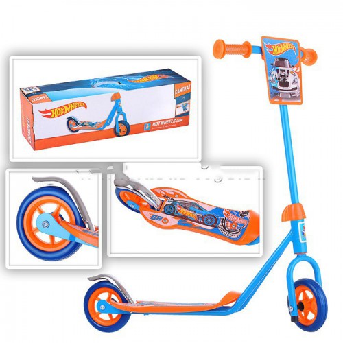 Самокат двухколесный Hot Wheels, колеса 110 мм.  